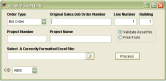 Excel BOM Import Screen