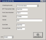 Generate AP EFT File