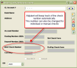 Next Check Number 
