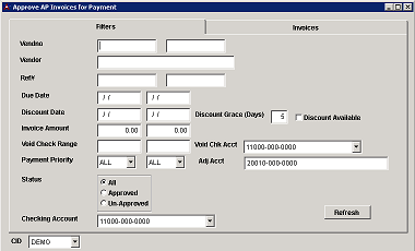 Approve AP Invoices for Payment