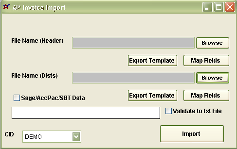 AP Invoice Importer