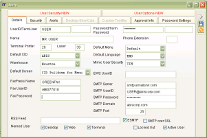Main Users in Adjutant Screen