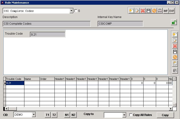 CSI Complete Rule