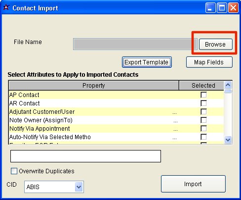 Browse to find your spreadsheet