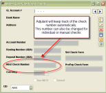 Next Check Number