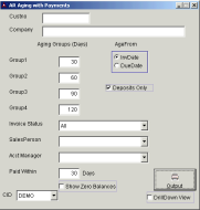 AR Aging with Payments