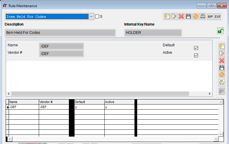 Item Held For Codes Rule