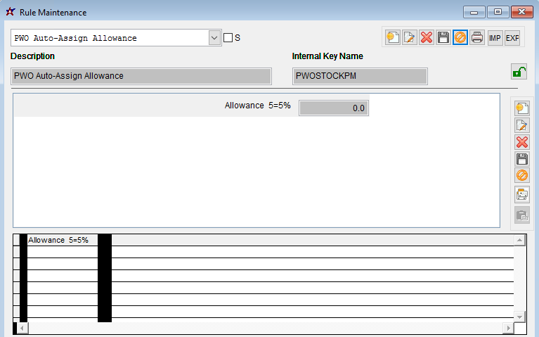 PWO Auto-Assign Allowance Rule