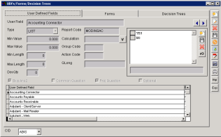 User Defined Fields