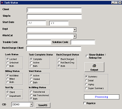 Task Status Report