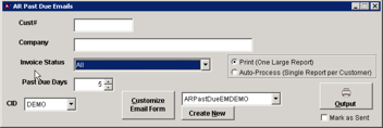AR Past Due Emails
