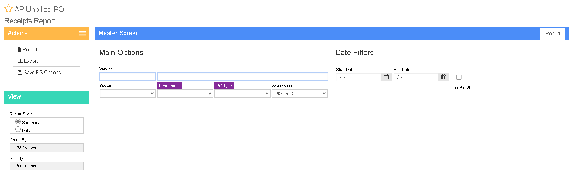 Unbilled PO Receipt Report Screen.png